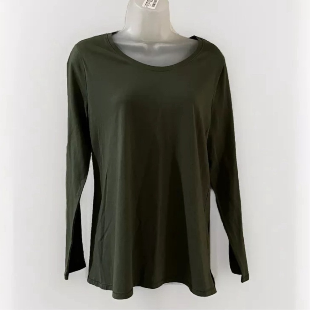 No Boundaries Green Long Sleeve T-Shirt Womens, Pre-Owned, Used, Size XLarge